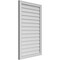 Ekena Millwork Vertical Surface Mount PVC Gable Vnt: Non-Functional, w/2"W x 1-1/2"H, Brickmould Frame, 26"W x 42"H GVPVE26X4202SN - alternate 5